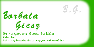 borbala giesz business card